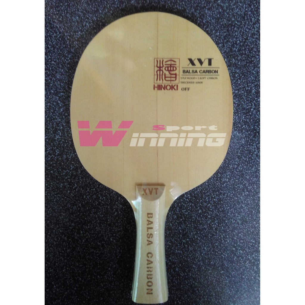 XVT Balsa Carbon Hinoki - Kayu Tenis Meja - Kayu Pingpong - Table Tennis Blade