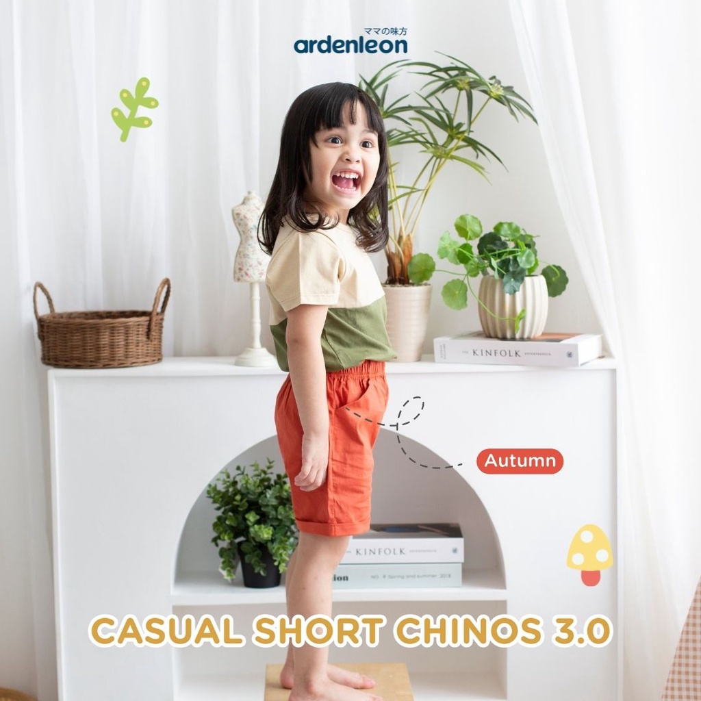 Celana Pendek Anak Laki Laki Perempuan 6 Bulan - 4 Tahun ARDENLEON Unisex Casual Short Chinos