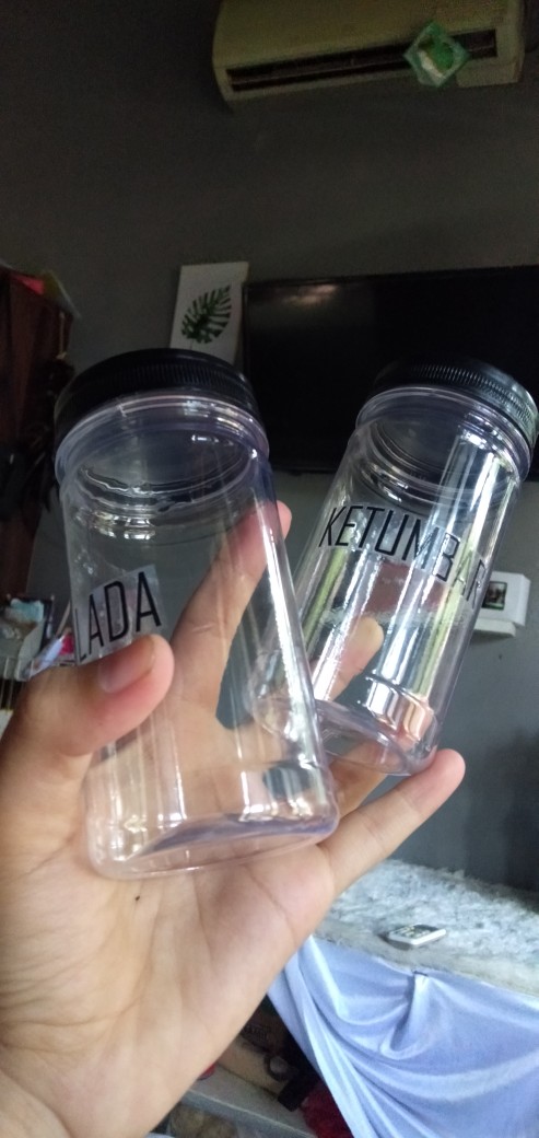 Toples Plastik Pet Tinggi Bulat 200 Ml