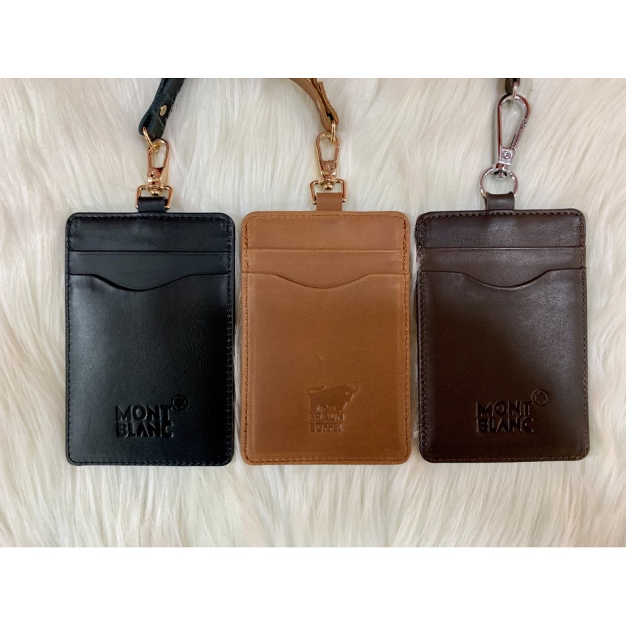 

[REAL PICTURE] Card holder / ID Tag Kulit Leather Halus | Name Tag Kulit Leather Premium | ID Card