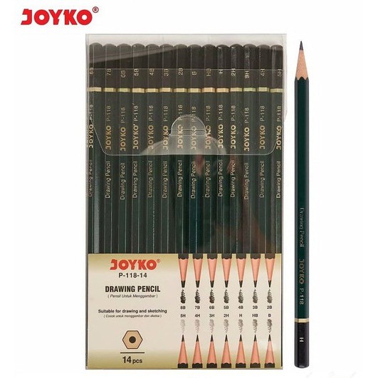 

Pensil Menggambar / Drawing Pencil JOYKO P-118-14 1 Set