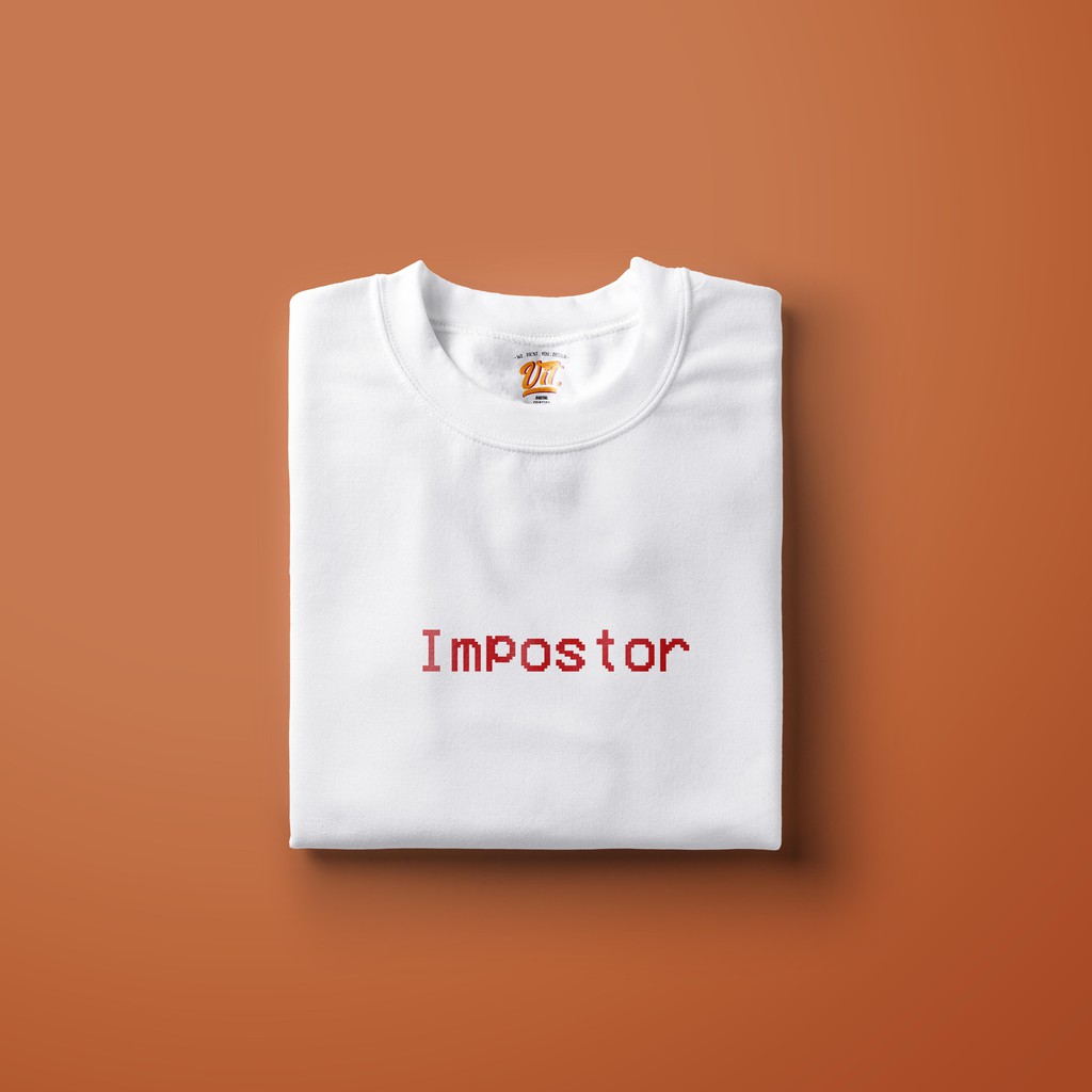 Kaos Among Us Impostor Dan Crewmate Custom Shopee Indonesia