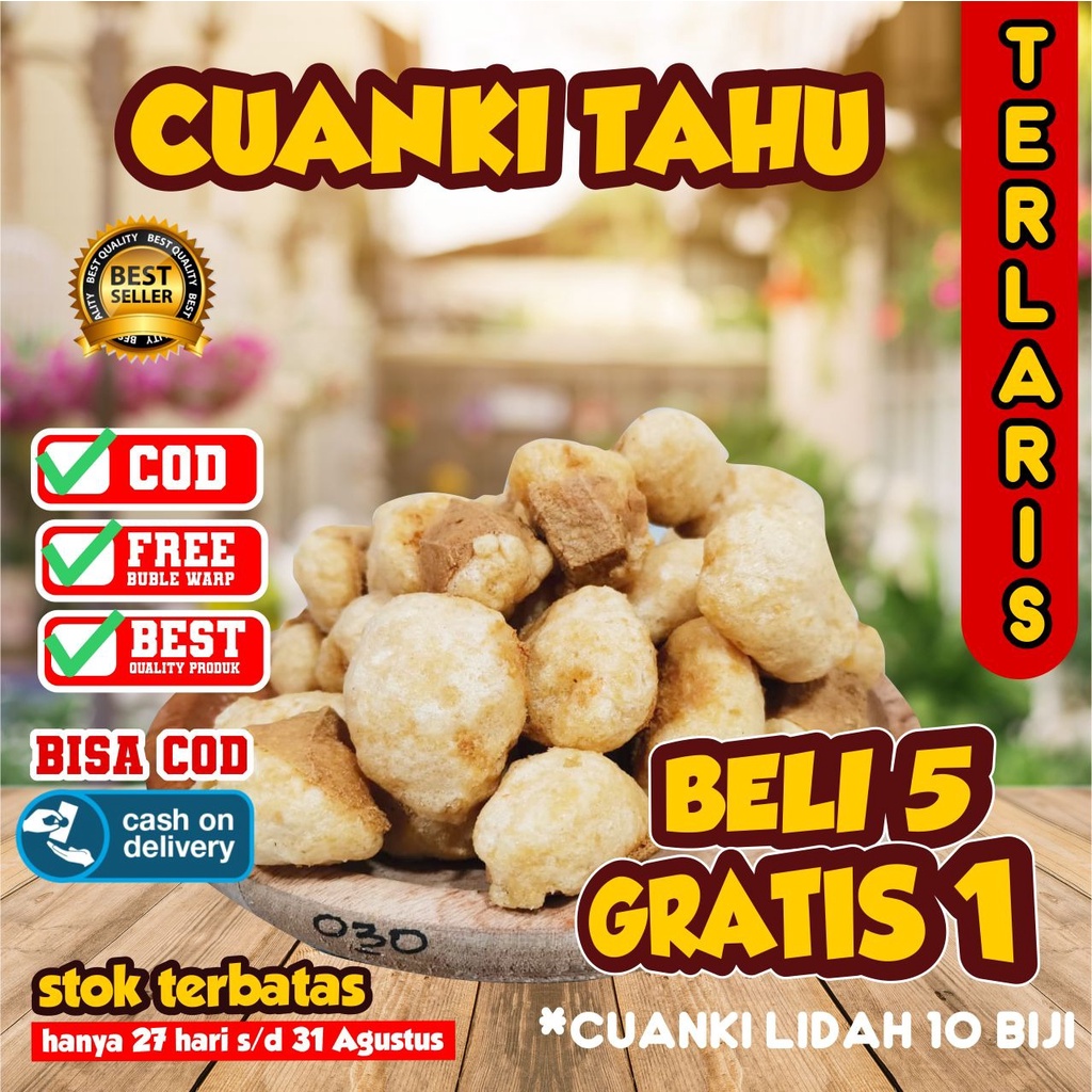 Jual Cuanki Tahu 100biji Termurah Toping Baso Aci Cuanki Lidah Tahu