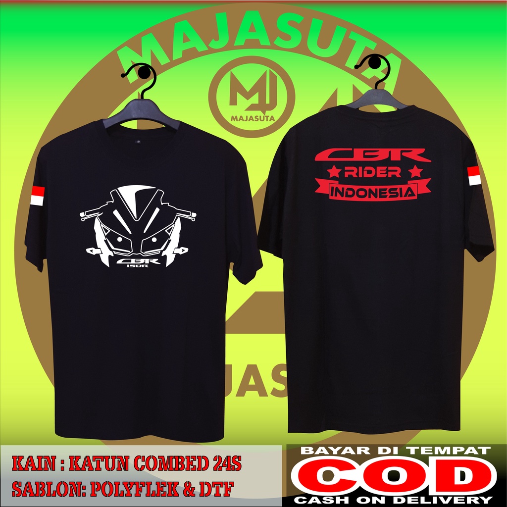 KAOS HONDA CBR RIDER AND CLUB INDONESIA CBR 150 COMBED 24S BISA COD KAOS KOMUNITAS KAOS DISTRO