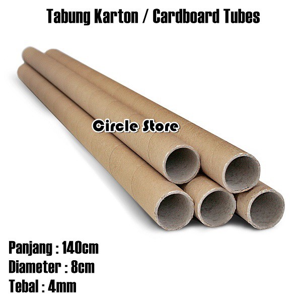 

Tabung Karton Kardus / Roll Kain / Paper Tube / Tabung Packing 140cm