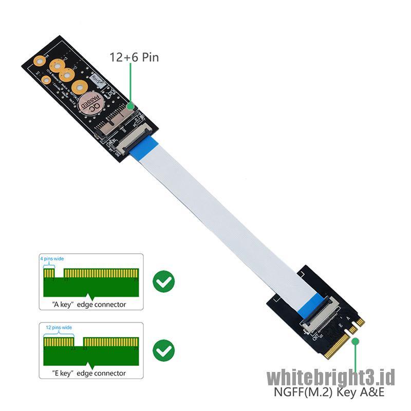 &lt; White3 &gt; M.2 Adapter Kunci A + E Ke Kartu Wifi BCM94360CD BCM94331CD