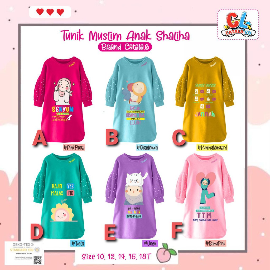 Tunik Anak Perempuan Remaja Catala.co