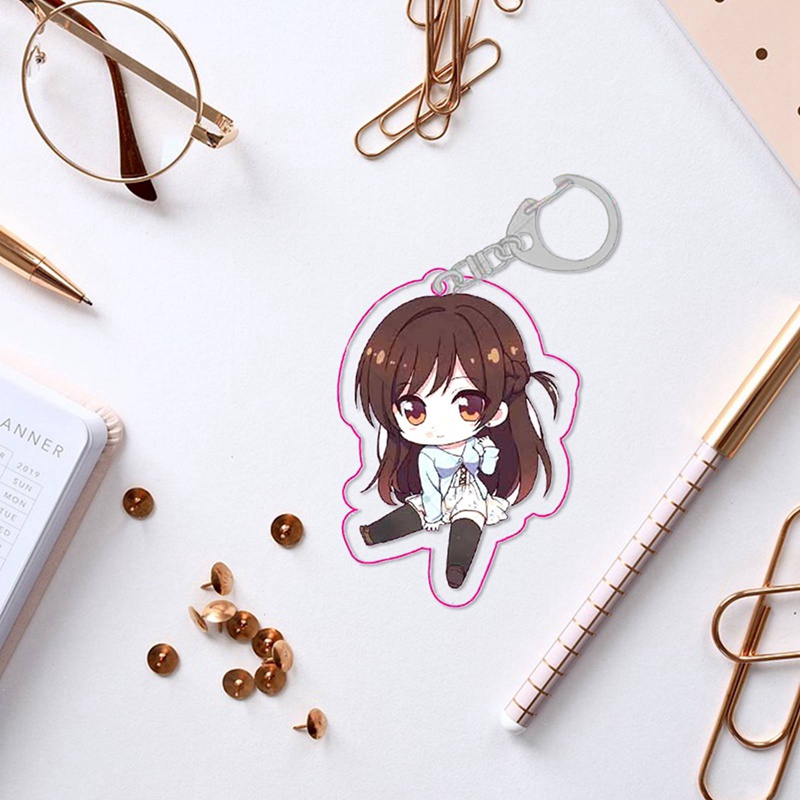 Anime Kanojo Okarishimasu Rent-A-Girlfriend Chizuru Mami Sumi Ruka Keychain Keyring