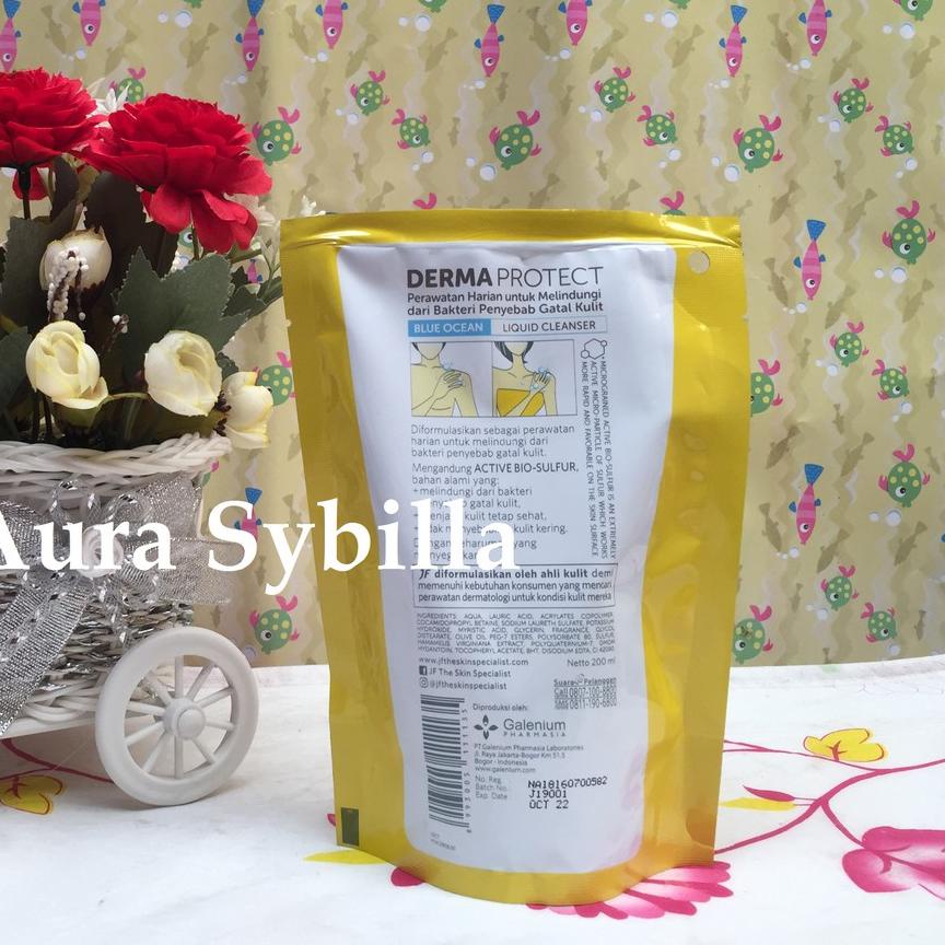 ♣ Sabun Sulfur Belerang - JF Sulfur Cair Blue Ocean - Refill (Pouch) ✶