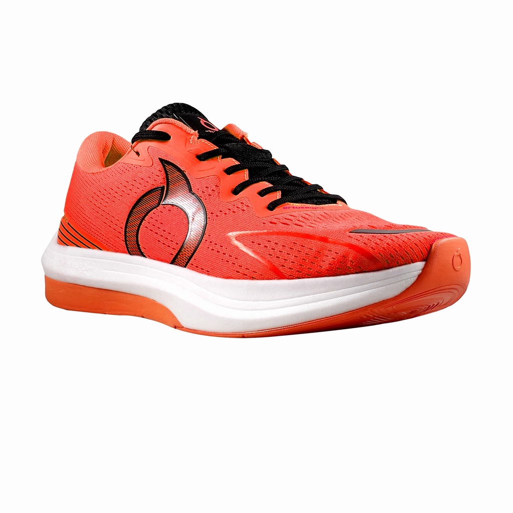 SEPATU LARI/RUNNING ORTUSEIGHT HYPERSONIC - PEACH WHITE BLACK