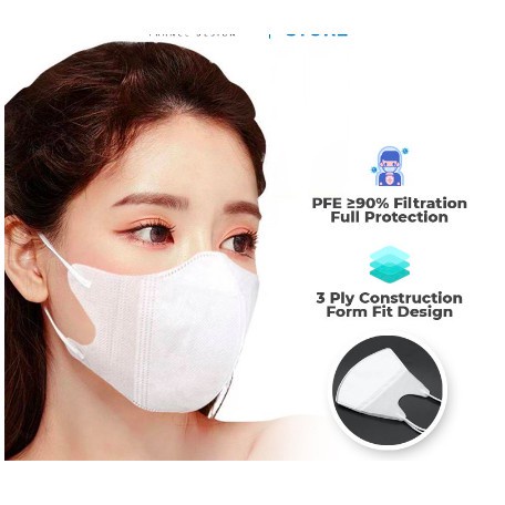 INFY -  R482 MASKER ARTIS KOREA DUCKBILL EXTRA NYAMAN DAN GLAMOURS MASKER KEKINIAN READY STOCK