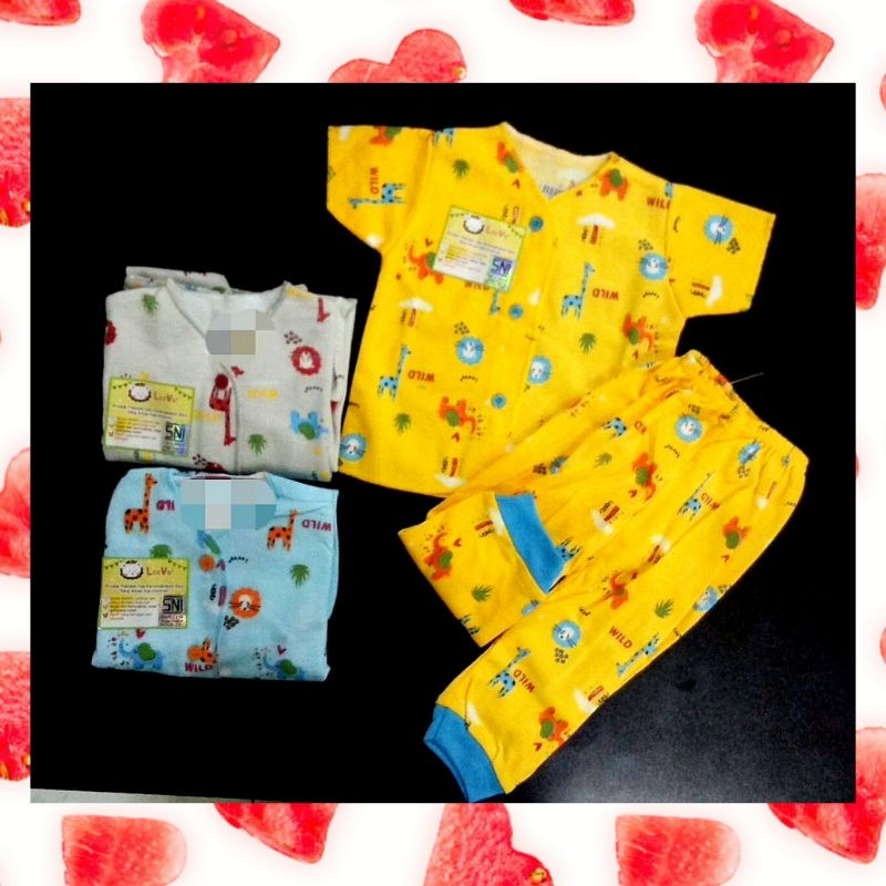 Leeva setelan pendek+celana panjang NB