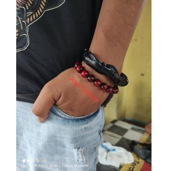 [KODE PRODUK C96C88358] GELANG AKAR BAHAR HITAM ASLI MODEL C VARIASI PERAK