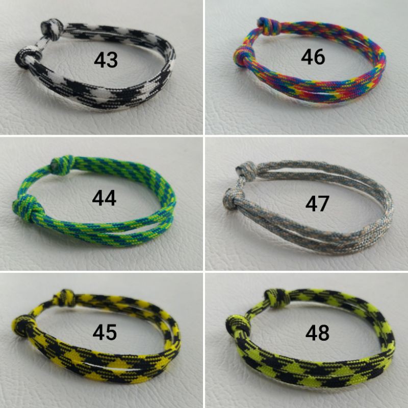 Gelang Paracord 550 4mm bukan prusik