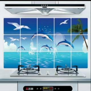  STIKER  DAPUR DOLPHIN 35 000 Stiker  dapur ANTI  MINYAK ANTI  