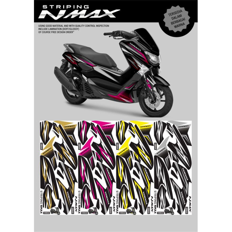 STRIPING  LIS BODY MOTOR YAMAHA NMAX 155 OLD/LAMA STICKER LIS VARIASI NMAX/N MAX 155 GRAFIS