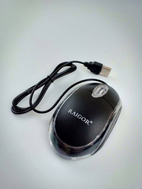 MOUSE USB RAIGOR STANDARD PC - LEPTOP - MOUSE MURAH KUALITAS BAIK