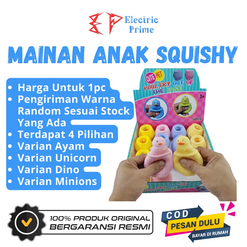 Mainan Anak Squishy Cubit Anti Stress Pop it Children Toys Pinch