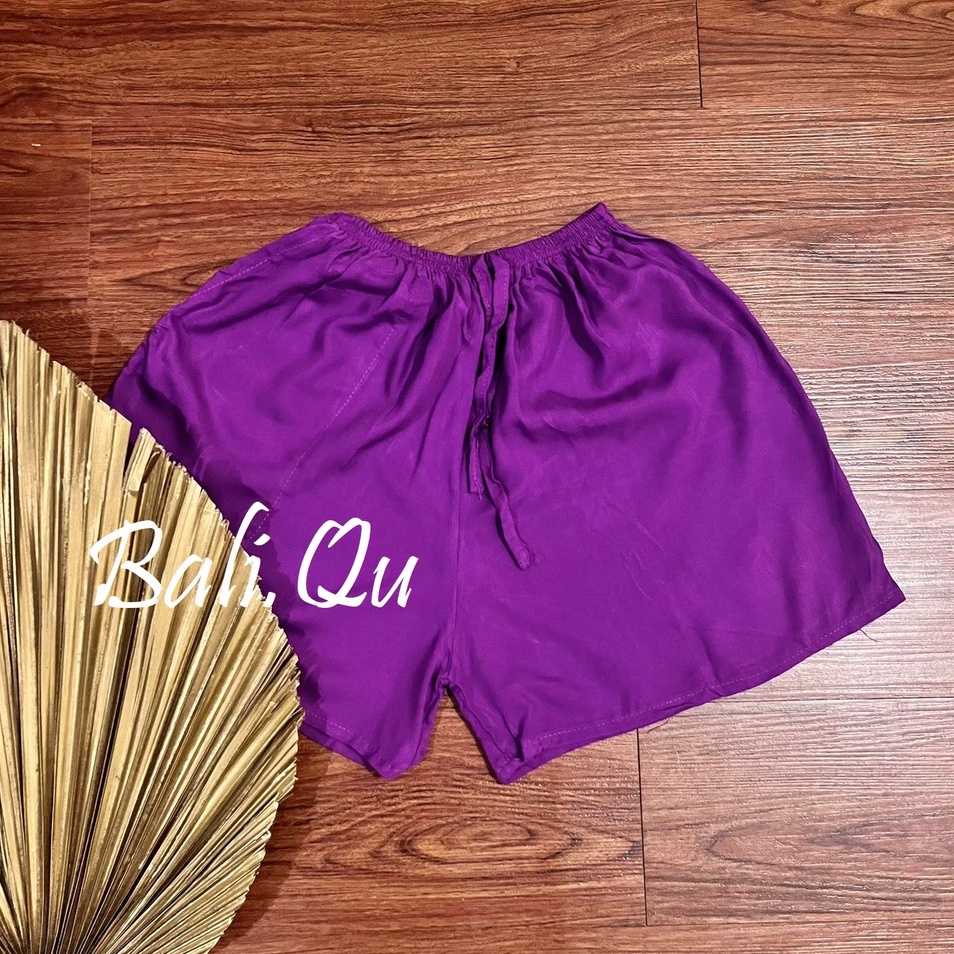 Celana Pendek Bali Polos Part 2-UNGU MUDA