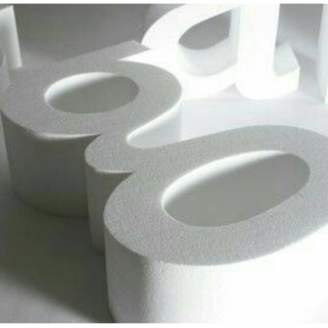 Gabus 20CM Angka Huruf Styrofom Dekorasi