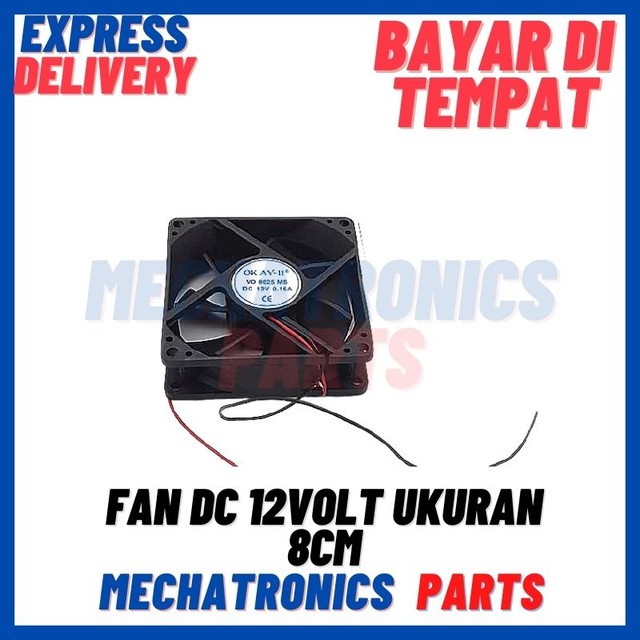 [MTR-9025] FAN DC 12VOLT UKURAN 8CM