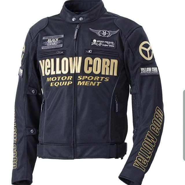 YELLOW CORN JACKET YB-0102 BLACK GOLD | ORIGINAL YELLOW CORN | JAKET PRIA | MADE IN JAPAN | RIDING