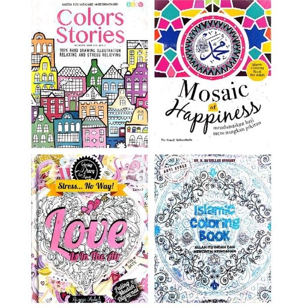 

[KODE PRODUK TGBBK4784] BUKU MEWARNAI ANTI STRESS UNTUK DEWASA