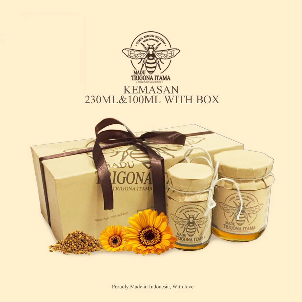 

MADU TRIGONA ITAMA 230ML+100ML WITH BOX PURE HONEY