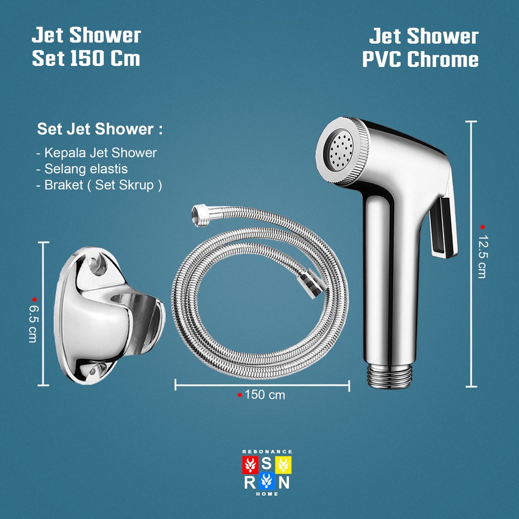 Jet Shower PVC 150CM / Washer Kloset Toilet Resonance Home