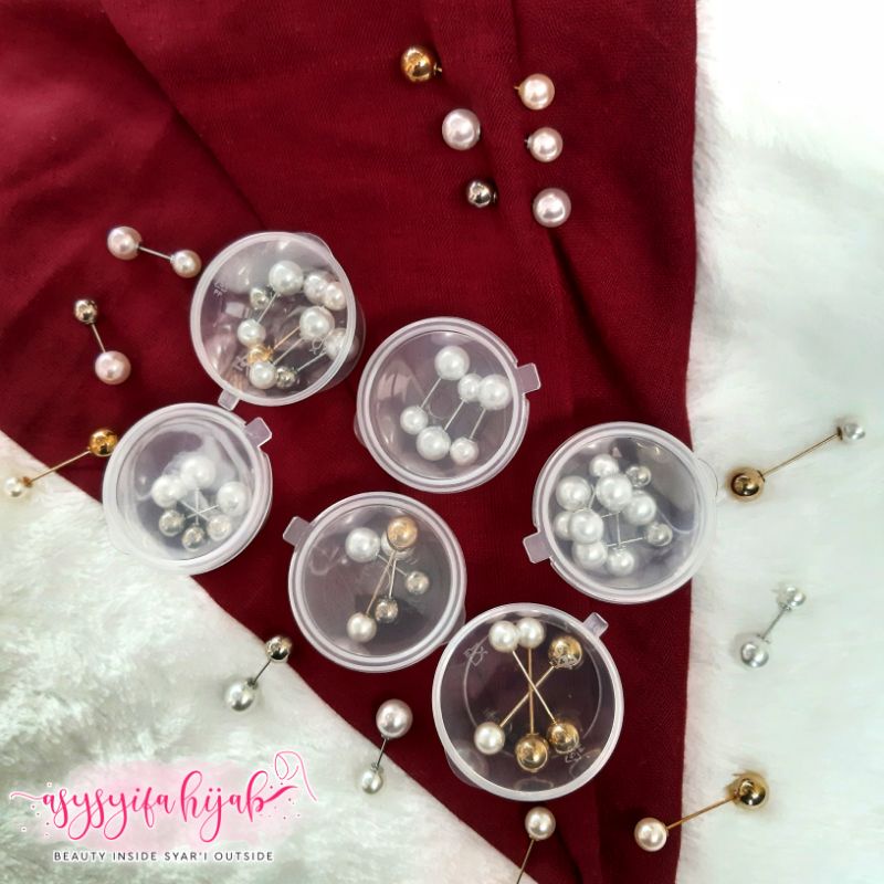 Tuspin Hijab Mutiara Tuspin Hijab Korea Pin Hijab Brooch Bros Tusuk Mutiara Paket Tuspin Hijab Trave