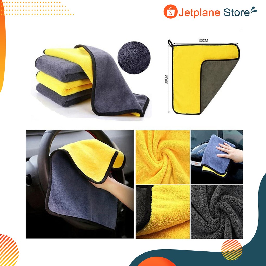 Kain Lap Microfiber Serbaguna 2 Sisi Halus Multifungsi