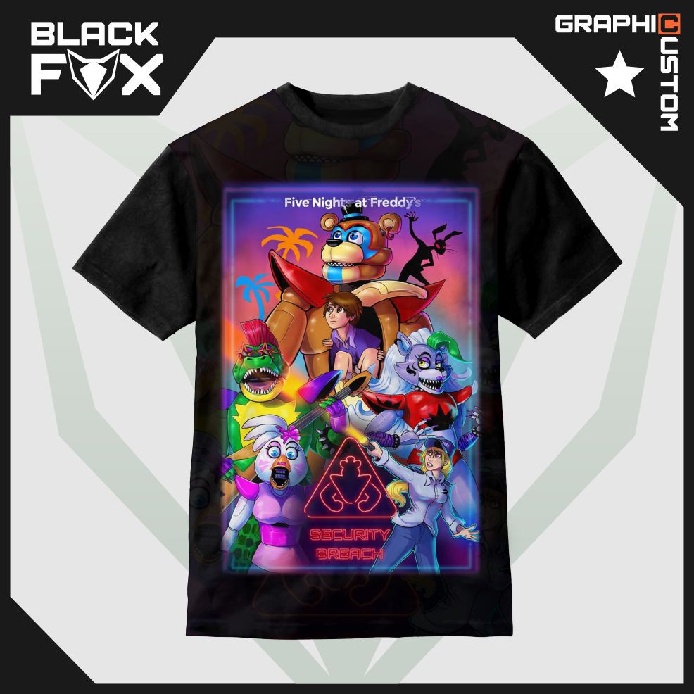 Kaos Anak FNAF I Five Nights at Freddy's Security Breach