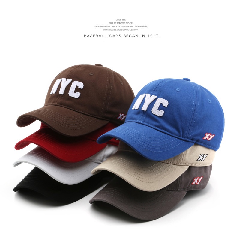 NEXTSTOPID-205 Topi baseball strap talisimpul pria wanita bordir NYC