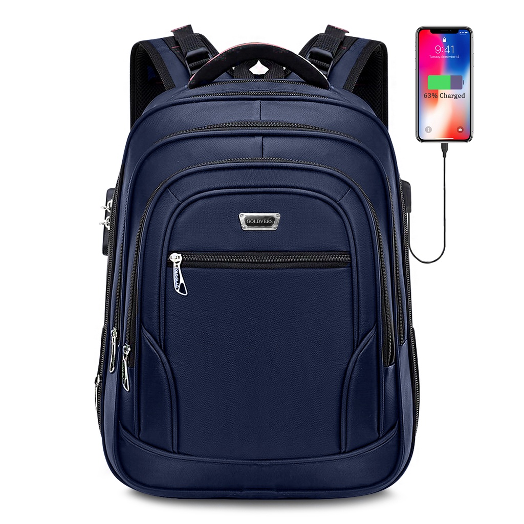 POLO ORIGINAL Tas Ransel Pria POLO 35 Liter Tas Sekolah Tas Unisex Free Ranicover USB Port Extention Lock Code Tas POLO ORIGINAL Classic BERKUALITAS KREATIVO GROUP