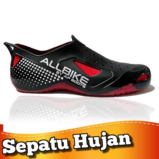 Allbike Sepatu Anti Air Hujan pria wanita, Sepatu Karet AP Boots All Bike Gojek Grab Bike HIJAU