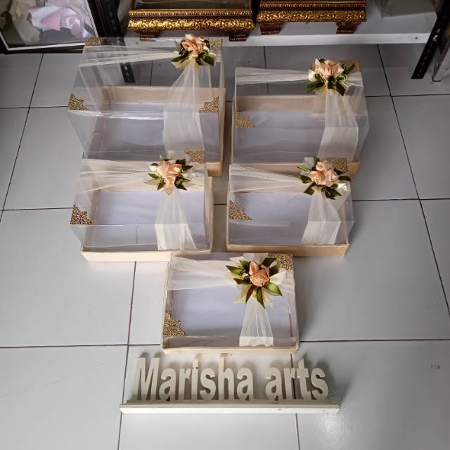 

Ready stok Box 5 in 1 Hantaran, Box Seserahan, Box Peningset