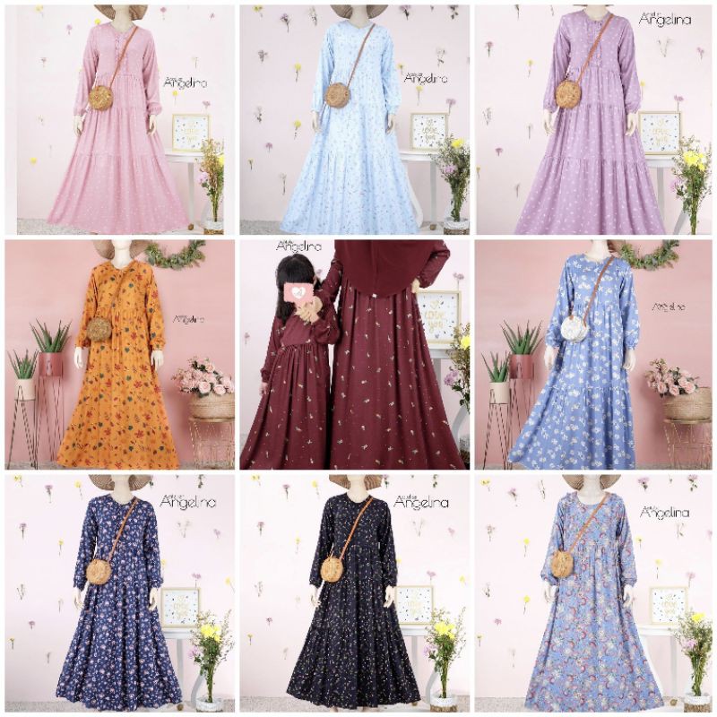 Atelier Angelina Sarah Bella Dress Plumeria Tiny Rose Soleil Cactus Lil Heart Primrose April 2021