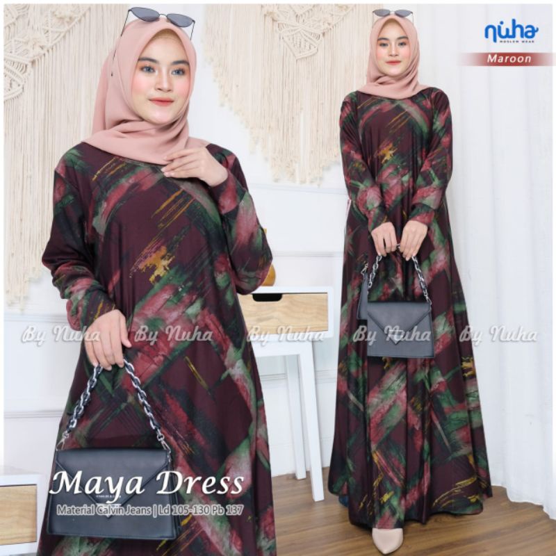 Maya maxy dress calvin jeans