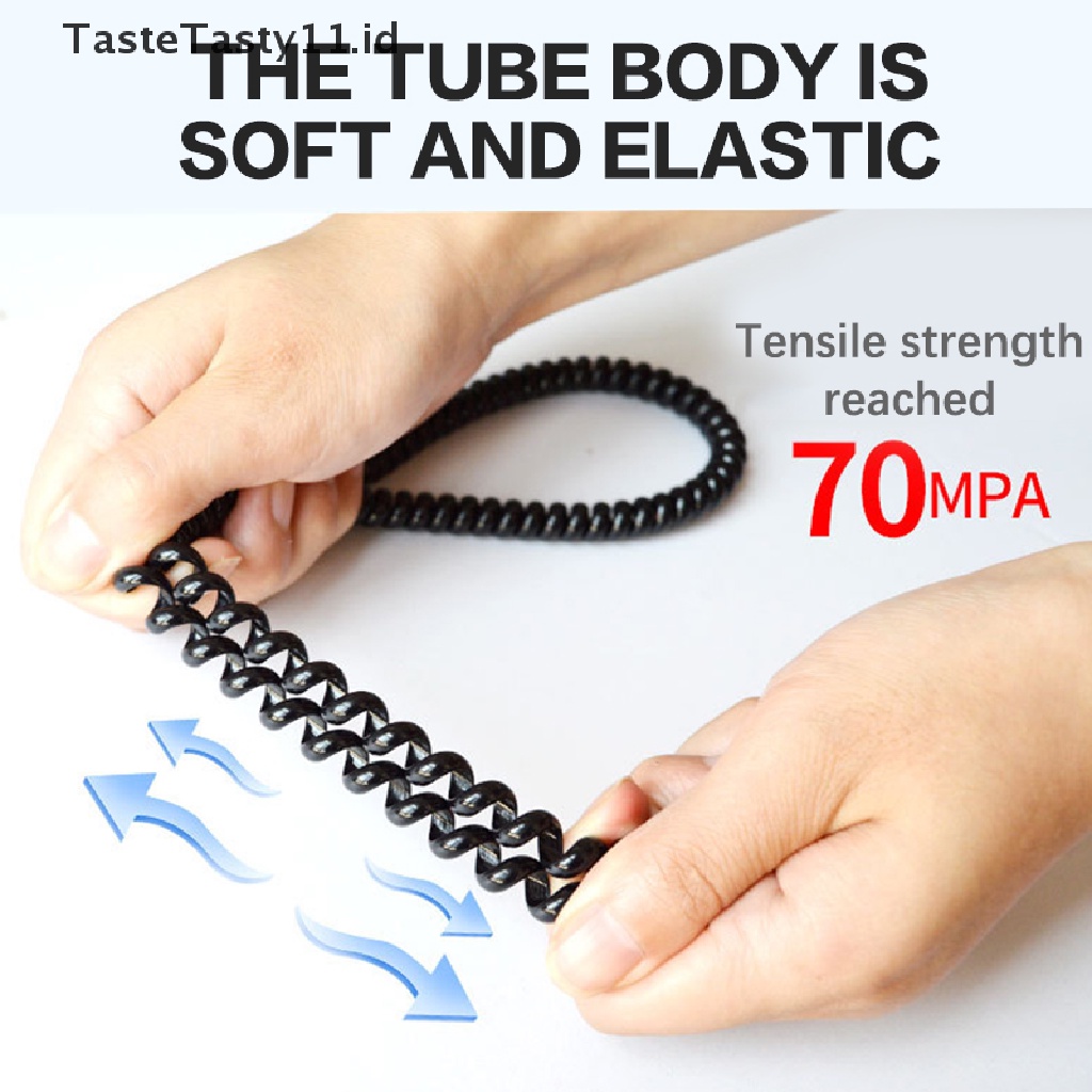 【TasteTasty】 90cm TPU Winding Protection Wire Cable Spiral Winder Organizer For  Electric Sc .