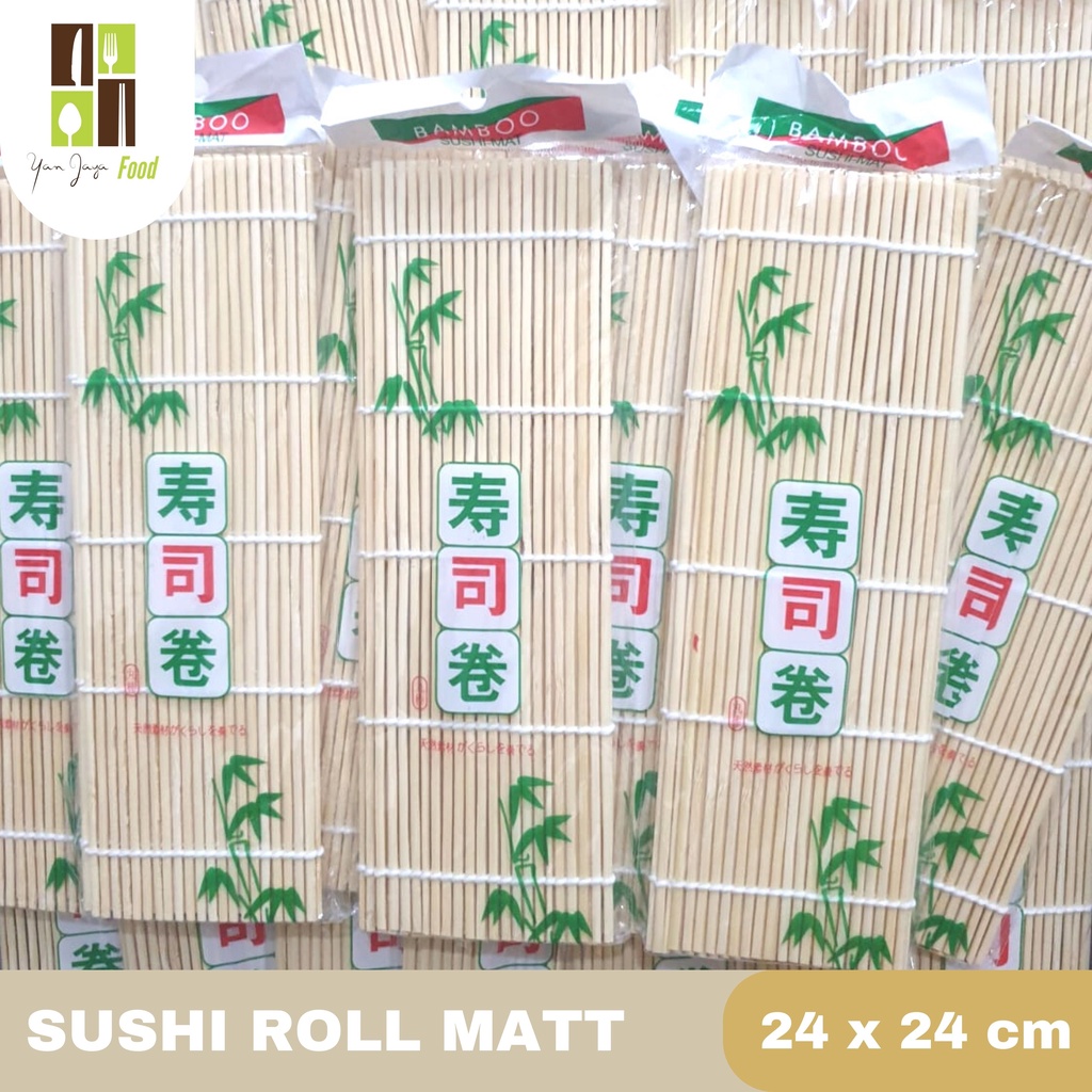 Sushi Roll Matt Gulungan Sushi Bamboo Sushi Mat Plastik Sushi Mat Plastik Kemasan Kardus