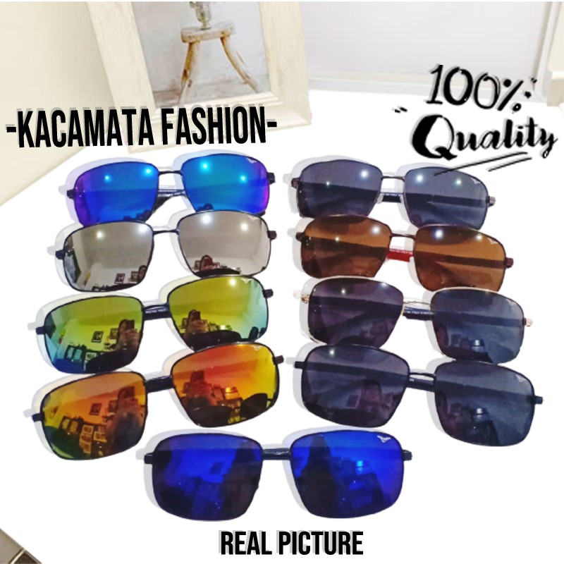 Kacamata Hitam Retro Vintage Kacamata Fashion Korean Mirror Pria Wanita Kaca mata Sunglasses Unisex