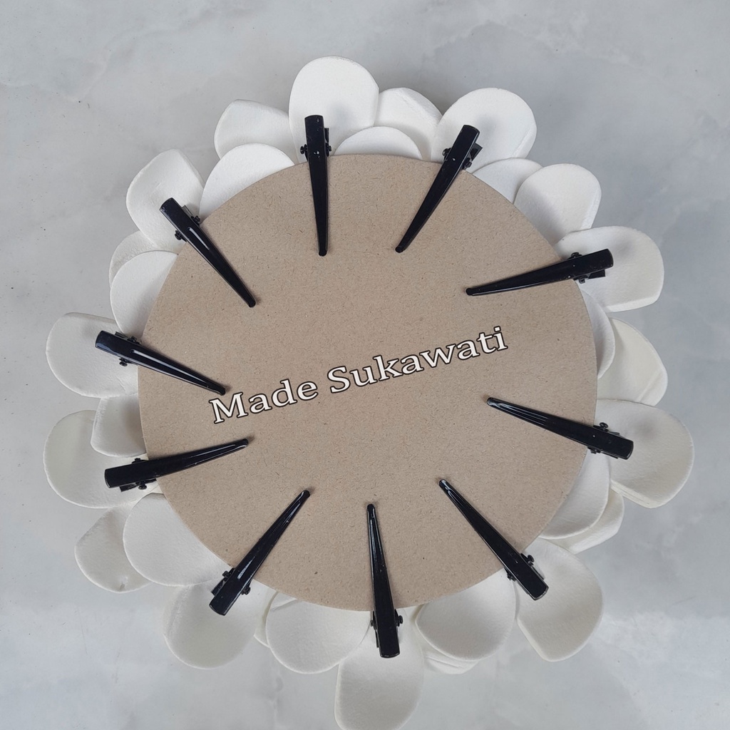 Jepit bunga 1set Bunga kamboja isi 10pcs
