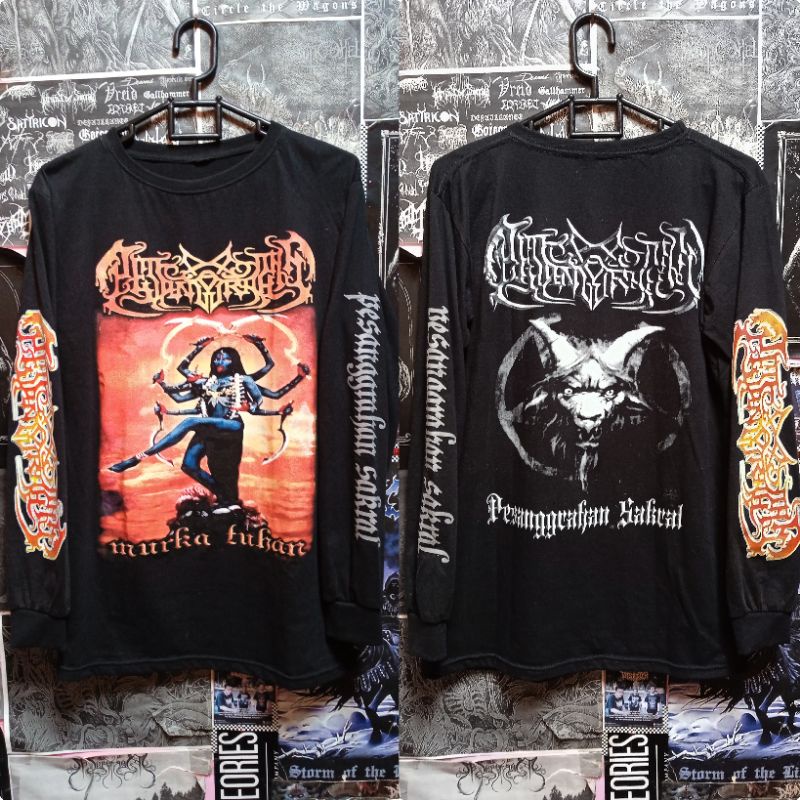 Long Sleeve Pesanggrahan sakral - murka tuhan #6 Indonesia Tulungagung black metal