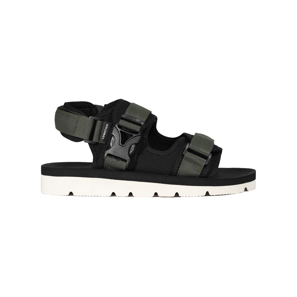ALMOST OLIVE WHITE ORIGINAL x LVNATICA Sandal Casual Hijau Pria Sendal Gunung Kasual Jalan Santai Harian Main Hangout Lebaran Traveling Fashion Distro Remaja Dewasa Outdoor Adventure Premium Travelling Footwear Tali 2 3 Green Strap Keren Terbaru Branded