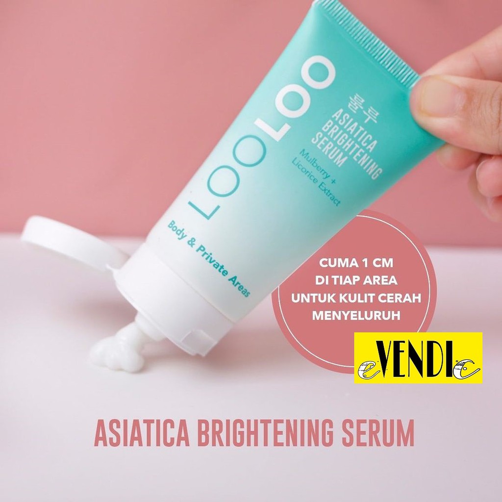 Krim pemutih ketiak LOOLOO Official Asiatica Brightening Serum  - underarm [LOOLOO SERUM]