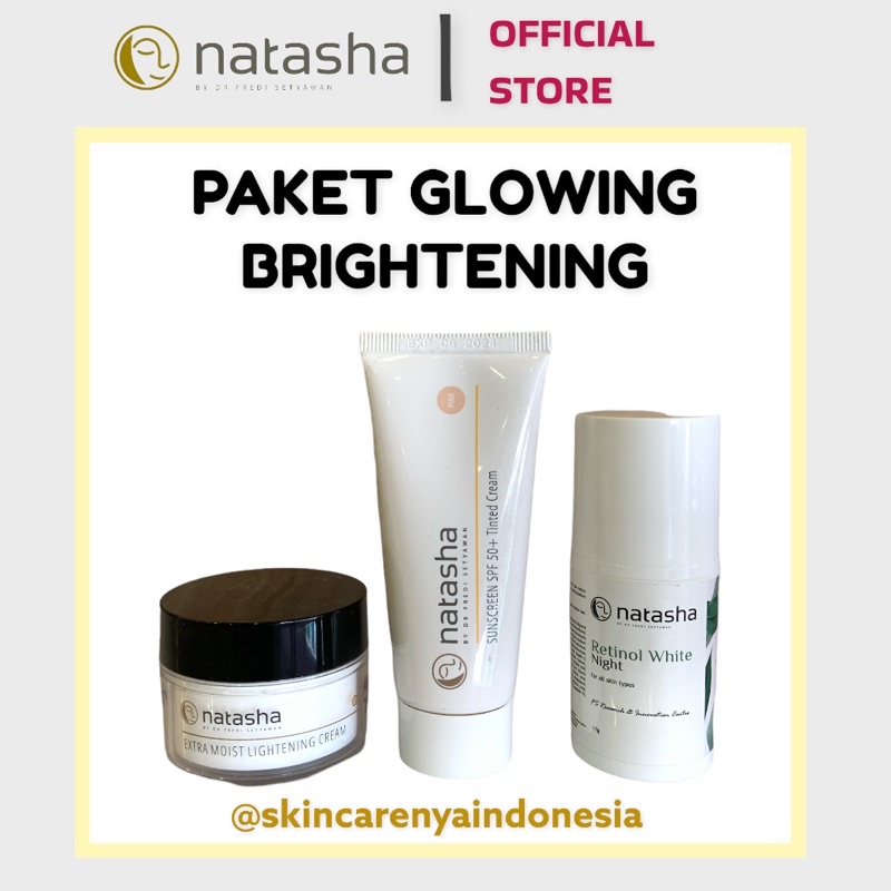 NATASHA SKINCARE PAKET GLOWING BRIGHTENING / PEMUTIH / ANTI KUSAM