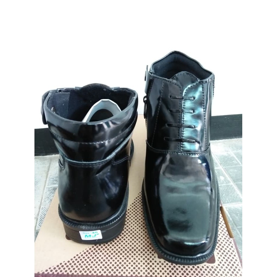 sepatu PDH 03 kulit kilap asli