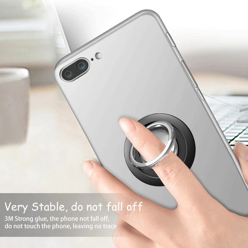 (Ring Holder Hp Universal Bisa Berputar 360 ° Bahan Metal Untuk for Iphone / Android