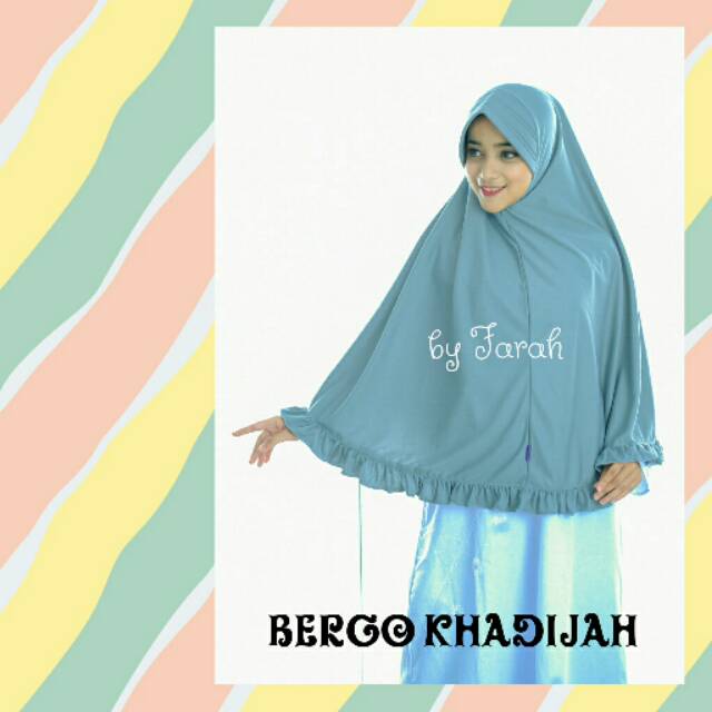 Jilbab Bergo Khadijah Jumbo / Jilbab Bergo Kaos Rempel Jumbo