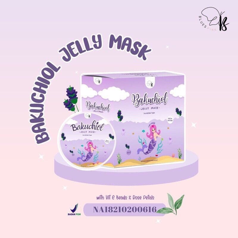 [READY STOCK] JELLY MASK BY BLUESPINK BAKUCHIOL JELLY MASKER BPOM 50gr